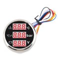 thumbnail image 1 of 3 in 1 Instrument Sensor Kit, Car Boat Engine Instrument Coolant Temperature Oil Pressure Meter Voltmeter Digital Display Backlight, 1 of 7