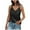 Black, variant on Womens Tank Top Sleeveless V Neck Women's Fitted Basic Tops Woman Summer Clothes Women's Top