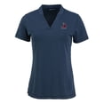 thumbnail image 2 of Women's Cutter & Buck Heather Navy St. Louis Cardinals Forge Stretch Blade DryTec V-Neck Polo, 2 of 3