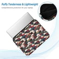 thumbnail image 2 of FORMRS 13"-13.3" Laptop Sleeve Protective Case Soft Carrying Quilted Computer Bag Cover, White Lucky Cat, 2 of 7