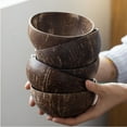 thumbnail image 5 of Natural Reusable Coconut Shell Bowl with Spoon for Warm and Cold Foods, 5 of 7