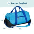 thumbnail image 4 of Wildkin Unisex Water Resistant Travel Duffel Bag, Sky Blue, 4 of 7