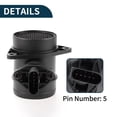 thumbnail image 4 of Sensor de Flujo de Aire Masivo para VW Polo Duradero No.045906461X Sensor MAF Interno 1 Pcs, 4 of 6