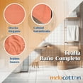 thumbnail image 5 of Toalla Baño Completo colores varios, 150x80cm - 620gr Suave Y Absorbente- Cenefa Bordada - NARANJA 2, 5 of 5