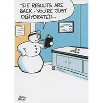 Oatmeal Studios Snowman Doctor: You're Just Dehydrated Funny / Humorous Get Well Card