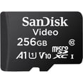 thumbnail image 1 of Memoria Sandisk MicroSD Video 256 GB Grabación 24/7 Negro, 1 of 3