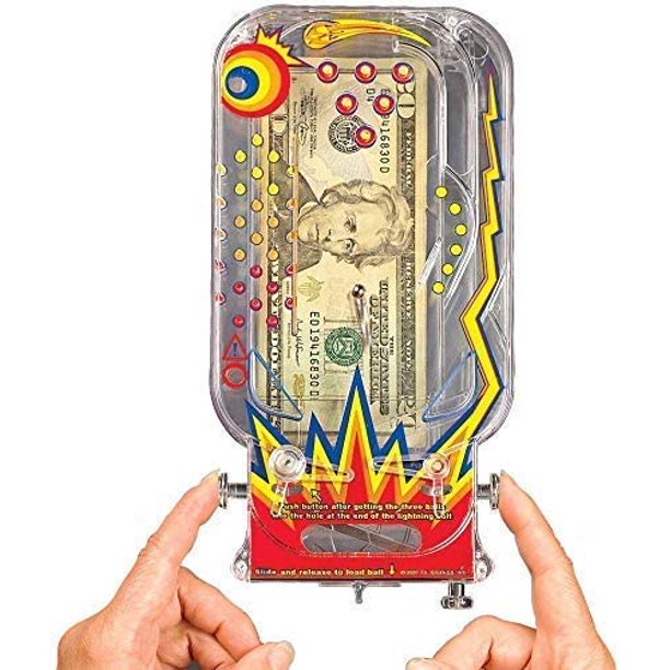 BILZ Money Puzzle Cosmic Pinball for Cash, Gift Cards and Tickets, Fun Reusable Game Perfect