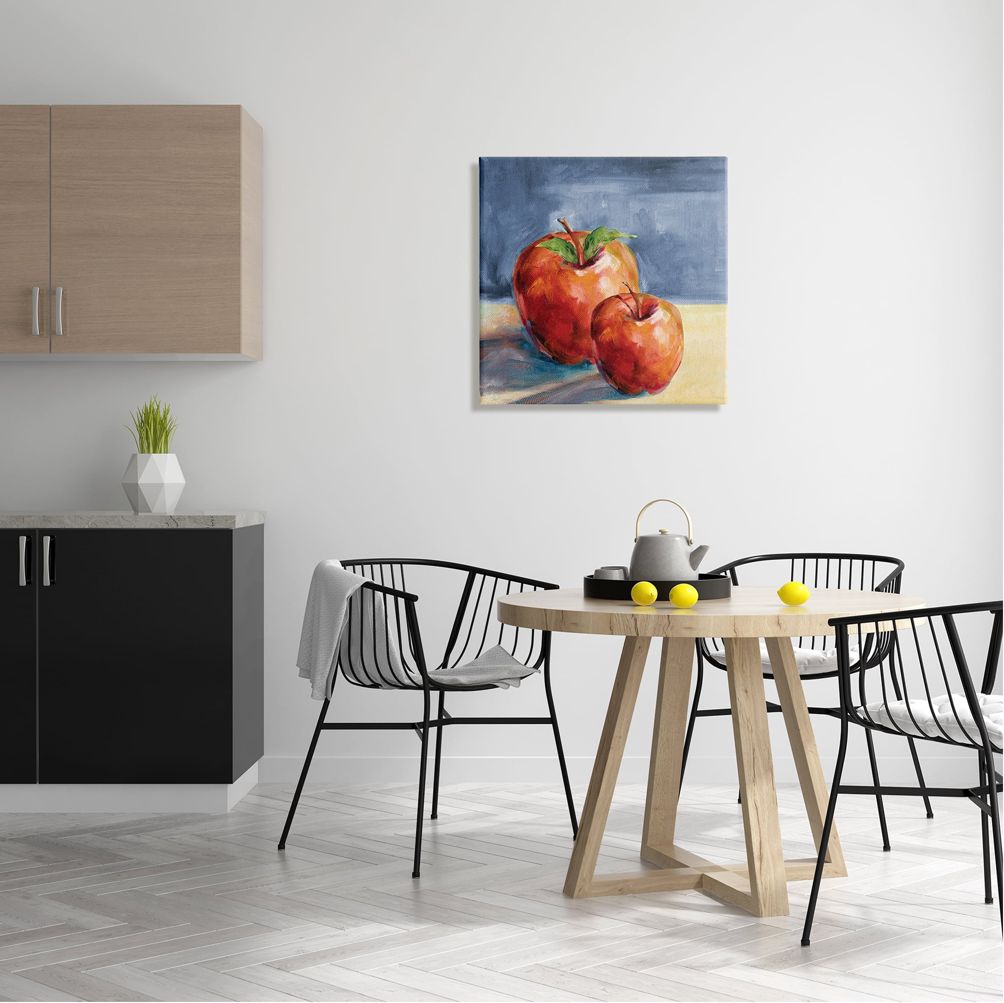 Stupell Industries Traditional Luscious Red Apples Tabletop Still Life Painting Gallery Wrapped Canvas Print Wall Art, Design by Carol Robinson