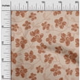 thumbnail image 1 of oneOone Silk Tabby Fabric Leaves & Floral Artistic Print Fabric BTY 42 Inch Wide, 1 of 4