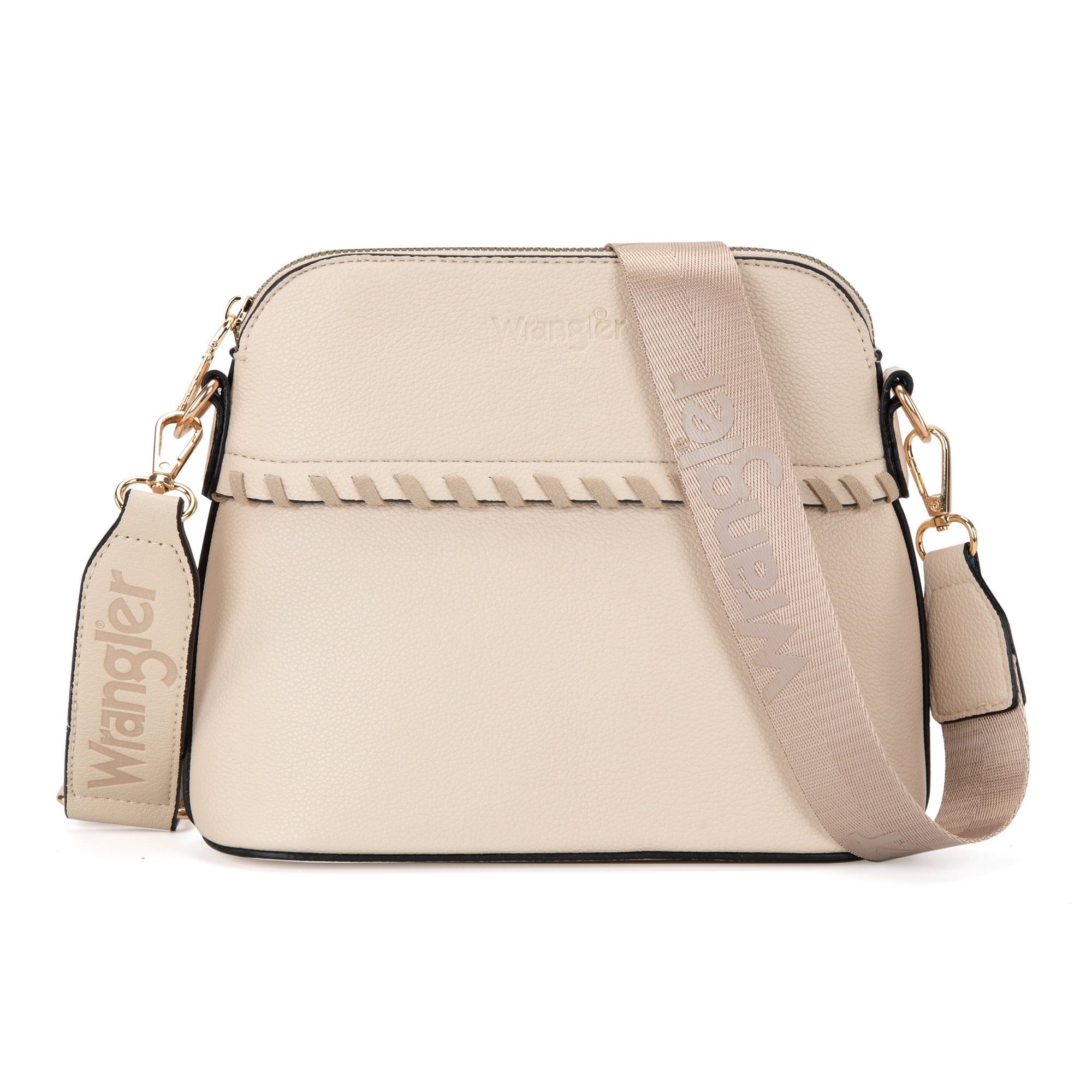 Wrangler 3Pcs Handbags Set Tote Bag & Medium Crossbody Purse & Wallet, Beige