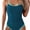 Peacock Green and Blue, variant on Olaglory Women's One Piece Swimsuit Tummy Control Slimming Bathing Suit for Women Color Block Adjustable Strap High Cut Swimwear