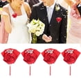 thumbnail image 2 of Ramillete de boda Sailing con cinta exquisita Juego de 4, 2 of 10