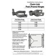 thumbnail image 3 of 2-7/8"" Chain Link Fence Gate Post Hinge - Use For 2-7/8"" Outside Diameter Post/Pipe - Galvanized Chain Link Post Gate Hinge - Nut/Bolt Included For Hinge (2 Pack), 3 of 5