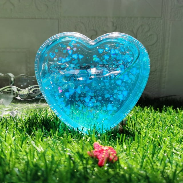 Slime Putty Kit Toy for Kids Girls Boys Crystal Slime Making Kit Slime Supplies with Foam Beads Heart Shape Case 6 Oz