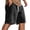 Black, variant on Mens Shorts Casual Summer Elastic Waist Textured Wide Straight Leg Loose Fit Lounge Shorts with Pockets