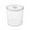 Clear, variant on FastXmas Sealed Bucket, Clear Food Storage Container, Grocery and Snacks Transparent Food Display Bucket, Moisturee-Proof Household Spaghetti Flour Bucket Creatives Storage Bucket(6L)