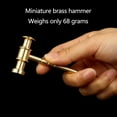 thumbnail image 2 of Multifunction Brass Hammer Clock Repair Hammer Good Production Process Small Hammer Tool Household Repairing Tool Copper Hammer, 2 of 9
