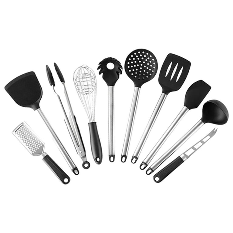 Elisa Utensils Set, 33 Pcs Silicone Kitchen Cooking Tools, Heat Stainless  Steel Resistant Cookwear Accessories - Lemeya