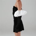 thumbnail image 4 of Moda mujer sólido manga larga Puff manga terciopelo vestido elegante fuera del hombro apretado vestido largo de fiesta Fridja  NMB2836, 4 of 8