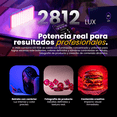thumbnail image 3 of Luz LED portátil LIVLUX ZN20 RGB recargable magnética con batería de 5000 mAh y adaptador para foto y video, 3 of 9