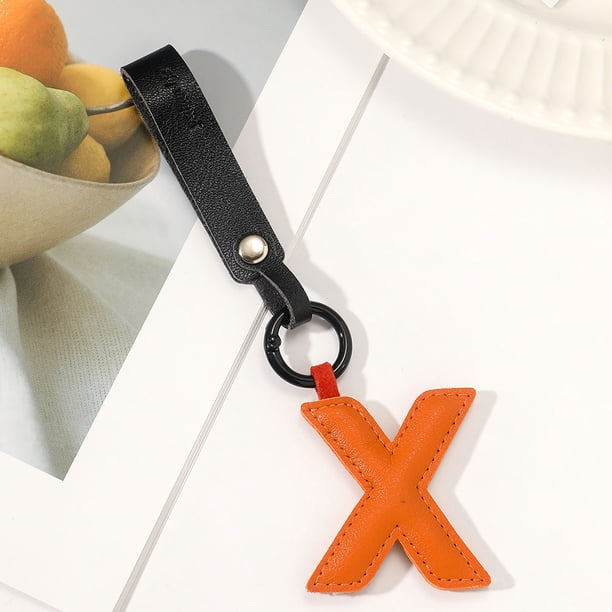 Llavero De Piel, Colgante Para Llaves Con Letras Inglesas, Llavero Personalizado Para Coche, Accesorio De Viaje Con Estilo, Colgante Resistente Para Llaves Y Bolsos