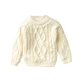 thumbnail image 1 of Robe pour Bébé Fille, Robe Chandail pour Fille, Mode Mignonne Épaissie Chaude à Manches Longues Col Rond pour Enfants, 1 of 8