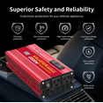 thumbnail image 3 of Power Inverter 2000W  DC 12V/24V to AC 110V Converter with Dual USB & Display - Car/Truck/RV Inverter, 3 of 7
