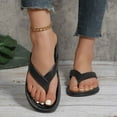 thumbnail image 2 of SRZYMJ Women Leather On Slides Sandals Comfortable Lightweight Open Toe Anti- Flat Summer Casual Slippers, 2 of 8