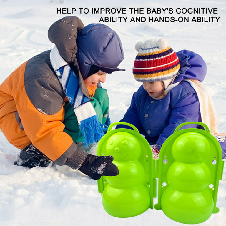 Qiuyanbo Snow and Beach Toys,Snowball Maker Clip,Winter Snow Toy for Kids  and Adults,Snowball Maker Tool with Handle for Snow Ball