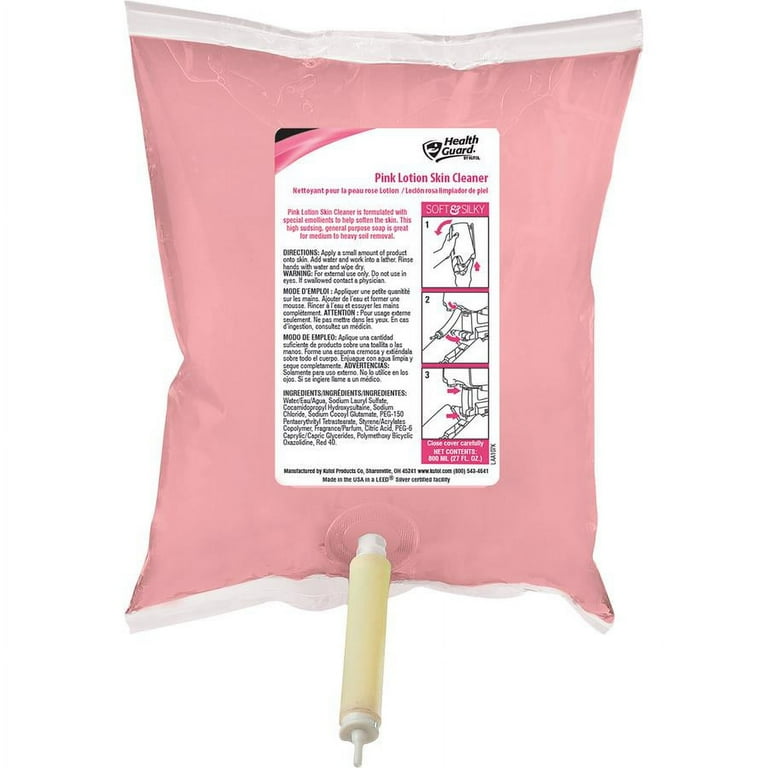 Health Guard Pink Lotion Skin Cleaner Refill - Fresh ScentFor - 27.1 fl oz (800 mL) - Soil Remover - Skin, Hand, Restroom, Office, School, College, University, Daycare, Hospital, Casino, Hotel, ... - Moisturizing - Opaque Pink - 12 / Carton Health Guard Pink Lotion Skin Cleaner Refill - Fresh ScentFor - 27.1 fl oz (800 mL) - Soil Remover - Skin, Hand, Restroom, Office, School, College, University, Daycare, Hospital, Casino, Hotel, ... - Moisturizing - Opaque Pink - 12 / Carton