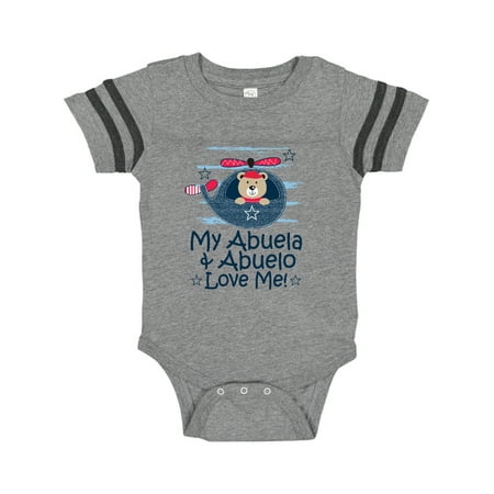 

Inktastic My Abuela and Abuelo Love Me Grandson Gift Gift Baby Boy Bodysuit