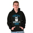 thumbnail image 3 of Best Llama Uncle Fathers Day Birthday Men's Big & Tall Graphic Hoodie Brisco Brands 2X, 3 of 5