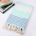 thumbnail image 7 of Cheer.US Turkish Beach Bath Towel-with Soft Terry Cloth on One Side Luxury Peshtemal for spa Pool Bathroom Sand Free %100 Cotton Blanket Towels Set, Gift for Women-/70.9" x 39.4", 7 of 7