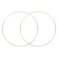 thumbnail image 1 of Uxcell 2 Pcs Aros de Atrapa Sueños Manualidades de Metal Aros Florales 12 x 0.11" Aros de Macramé para Manualidades DIY Soportes para Plantas Dorado, 1 of 7