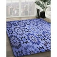 thumbnail image 2 of Ahgly Company Indoor Rectangle Patterned Denim Blue Area Rugs, 6' x 9', 2 of 6