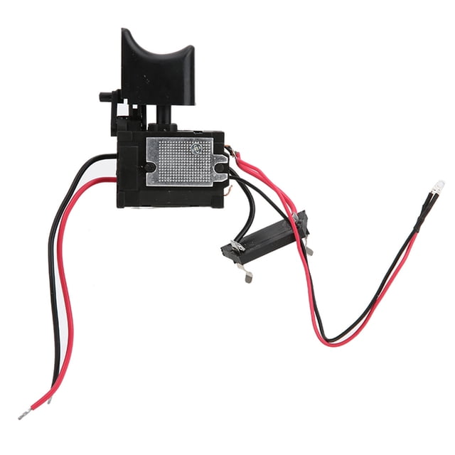 Taladro inalámbrico con batería de litio de 7,2 V - 24 V, interruptor de gatillo de control de velocidad con luz pequeña