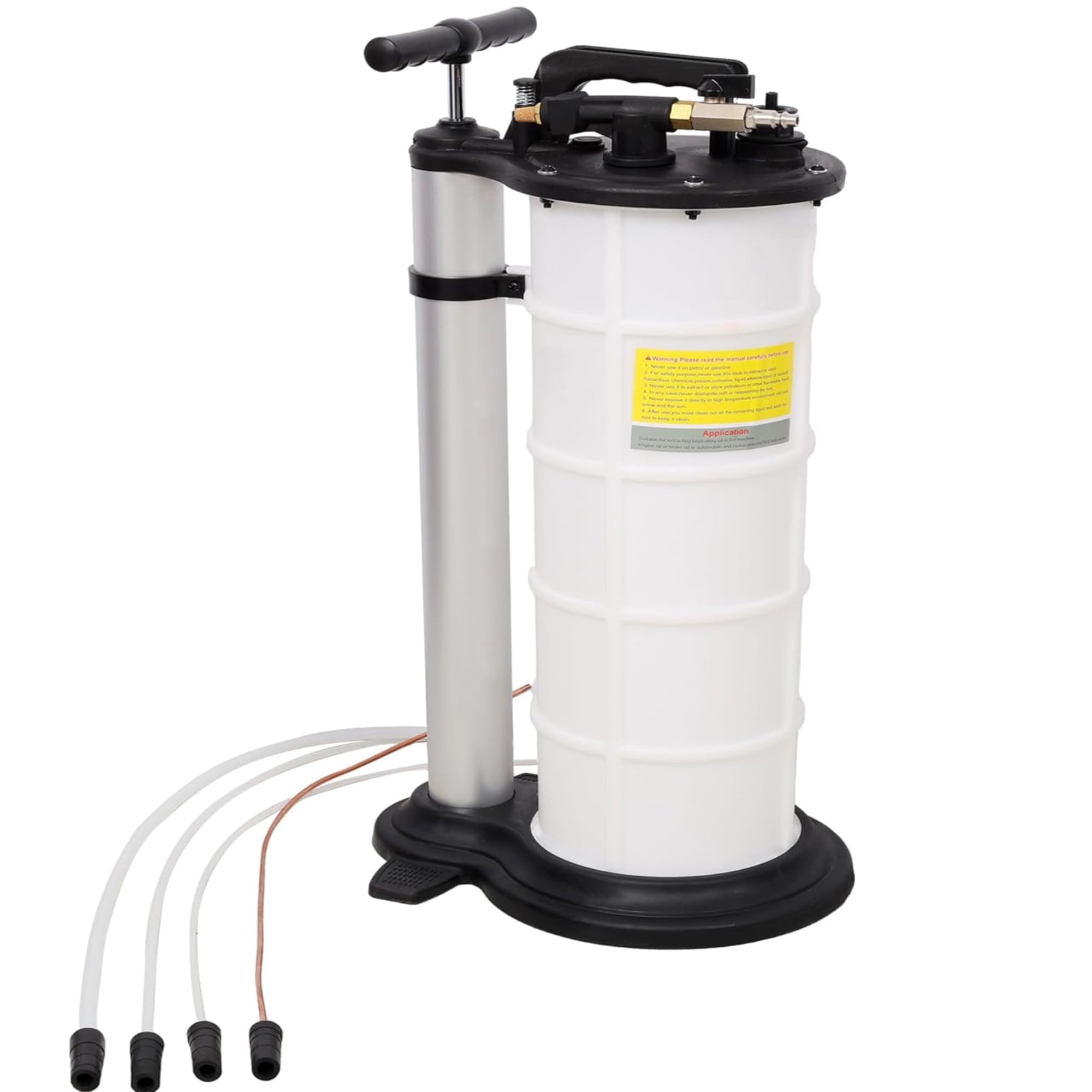 Elleree 9L Pneumatic/Manual Oil Extractor Pump for Oil Change，Vacuum Fluid Pump for Automotive Boat Marine Jetski ect.