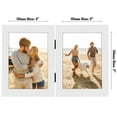 thumbnail image 3 of Americanflat 5" x 7" Hinged Picture Frame for 2 Photos - White, 3 of 6