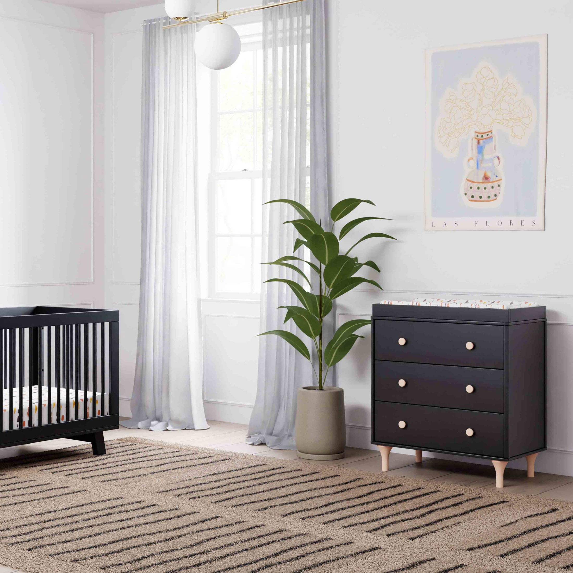 Babyletto Lolly 3-Drawer Compact Changer Dresser with Removable Changing Tray (34")