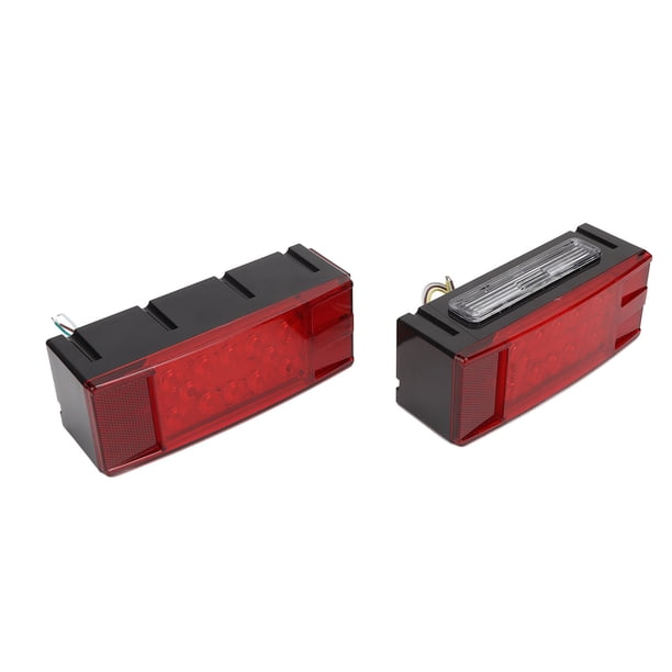 Luz trasera de remolque LED, 2 piezas, 12 V, luz LED rectangular para remolque, luz de freno trasera para remolque, durabilidad mejorada