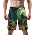 thumbnail image 1 of NICKSUN Men's Swim Trunks, Cute Print Quick Dry Summer Board Beach Shorts with Mesh Lining and Pockets, 1 of 6