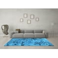 thumbnail image 3 of Ahgly Company Indoor Rectangle Abstract Light Blue Modern Area Rugs, 3' x 5', 3 of 4