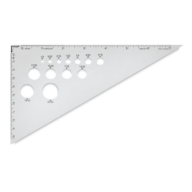Ludwig Precision Aluminum Triangle 8 30 60 90 Degree Walmart Com
