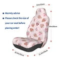 thumbnail image 2 of Lsque Strawberry Cake Pattern Car Seat Covers for Front Seats , Waterproof Seat Covers for Cars, Sporty Front Seat Covers,Car Seat Cover Protector Front Seats, 2 of 5