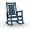 Blue 1Pc, variant on Outdoor HDPE Rocking Chairs, HDPE Oversized Patio Rocking Chairs, All Weather Resistant Porch Rocker, Heavy Duty Front Plastic Rockers for Outside