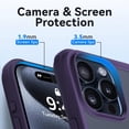 thumbnail image 4 of for iPhone 15 Pro Case,[Not Yellowing] [ Grade Protection] Shockproof Phone Case for Apple iPhone 15 Pro 2023 Purple, 4 of 13