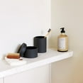 thumbnail image 7 of Esko Sabbia Container - Versatile Bathroom Storage Accessories - Stoneware with Matte Exterior and Gloss Interior - 10cm x 8cm - Black, 7 of 7