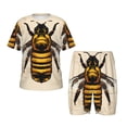 thumbnail image 1 of Balery Honey Bee Conjunto de Pijama Infantil de Manga Corta con Estampado – Ropa de Dormir de Algodón Suave-Small, 1 of 6