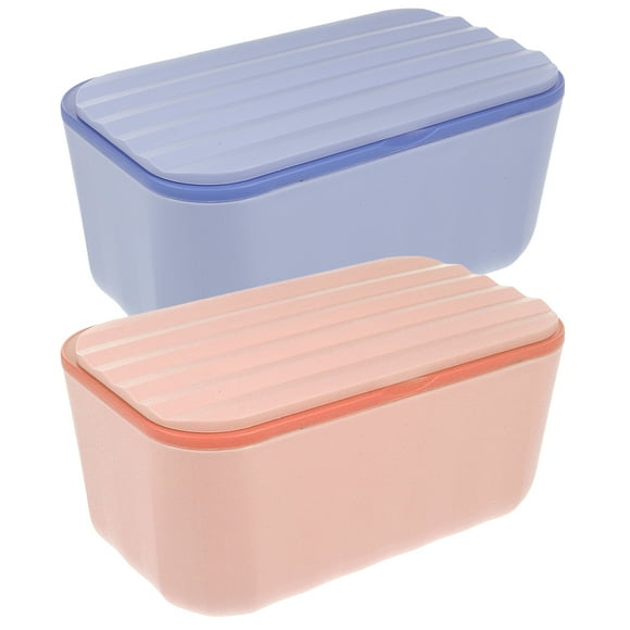 Caja de toallitas de 2 piezas Caja de toallitas de almacenamiento Caja de toallitas recargables con caja de almacenamiento de tejido de tapa de sellado