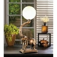 thumbnail image 3 of Home Decor Trumpeting Elephant Globe Lamp, 3 of 3